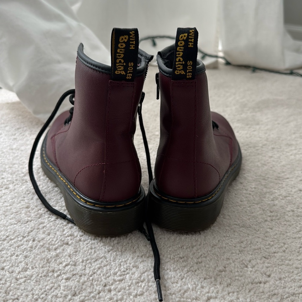 Cherry Dr. Martens, Big Girl Size 4